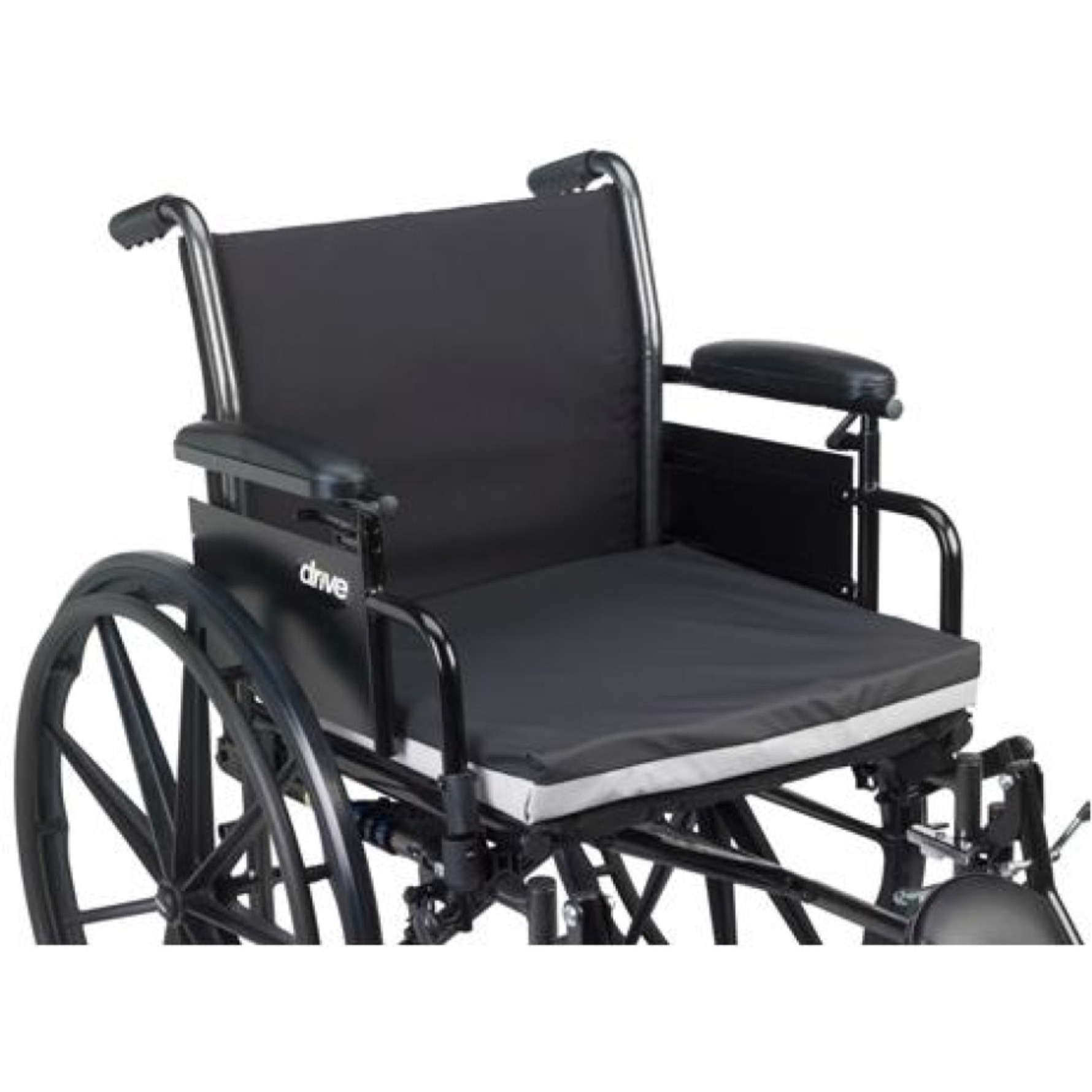 Drive Medical Gel-U-Seat Lite General Use Gel Cushion with Stretch Cover, 16" x 18" x 2"