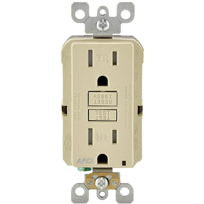 AFCI OUTLET 15A IVORY (Pack of 1)