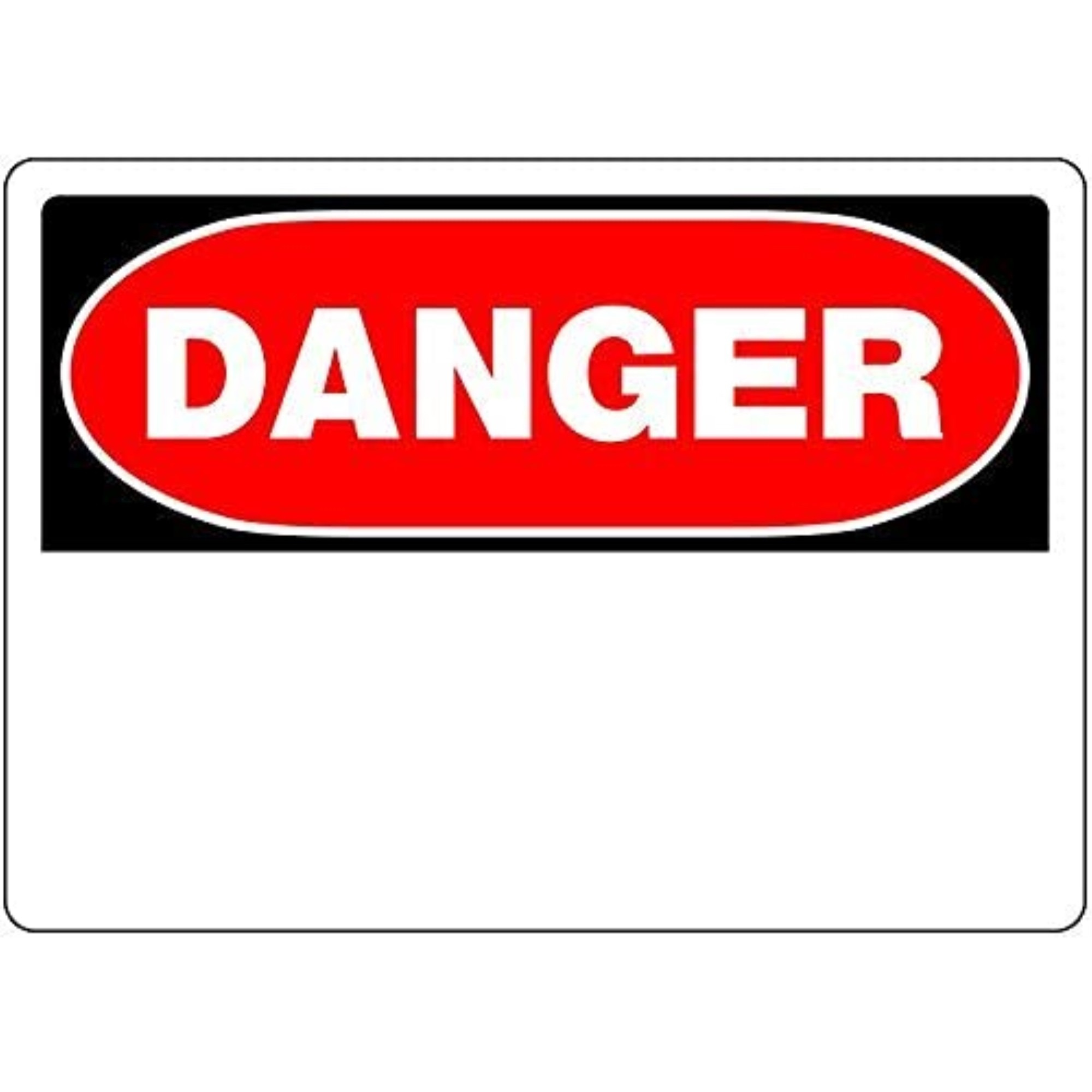 5028916 SIGN DNGR KEEPOUT 10X14"" Hillman English White Danger Sign 10 in. H X 14 in. W (Pack of 6)