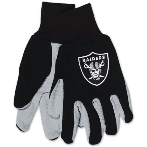 Las Vegas Raiders Two Tone Adult Size Gloves