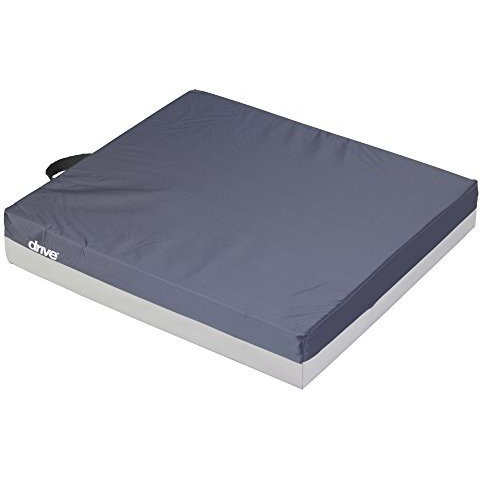 Drive Medical Gel &quote" Skin Protection Wheelchair Seat Cushion, 18 x 18 x 3", Blue