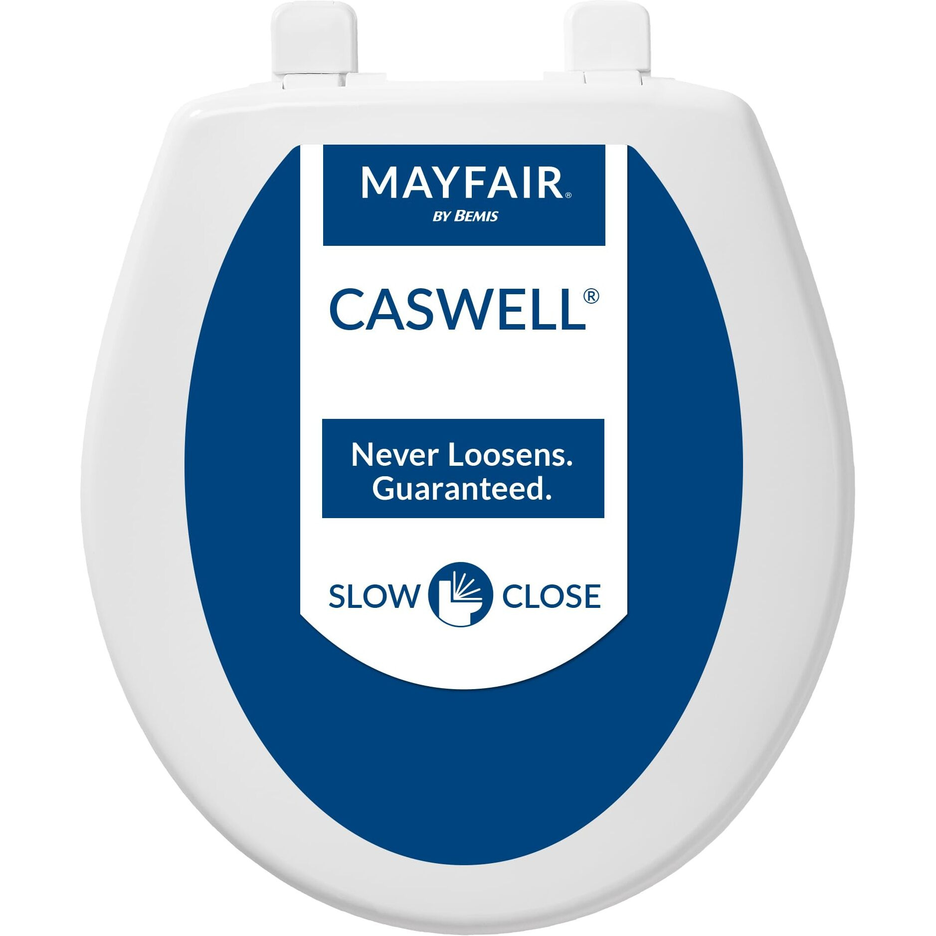 TOILET SEAT RND PLST WH (Pack of 1)