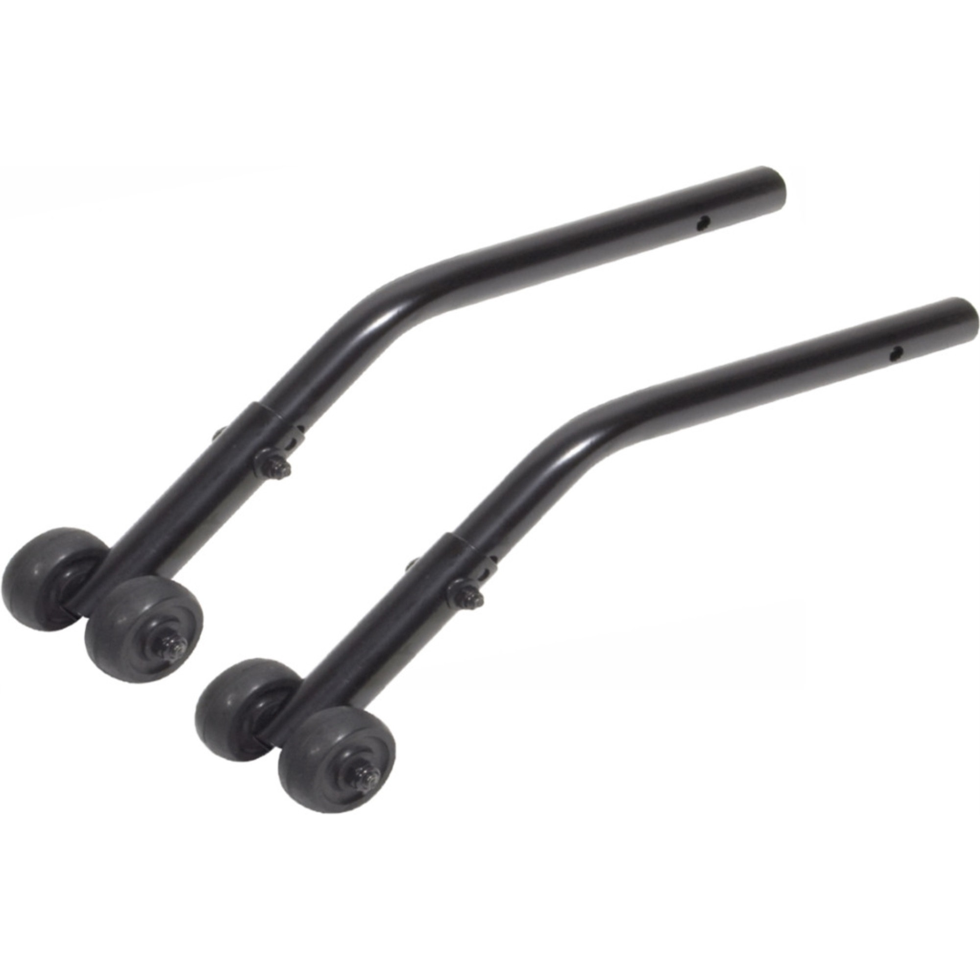 Silver Sport Rear Anti Tippers with Wheels, 1 Pair