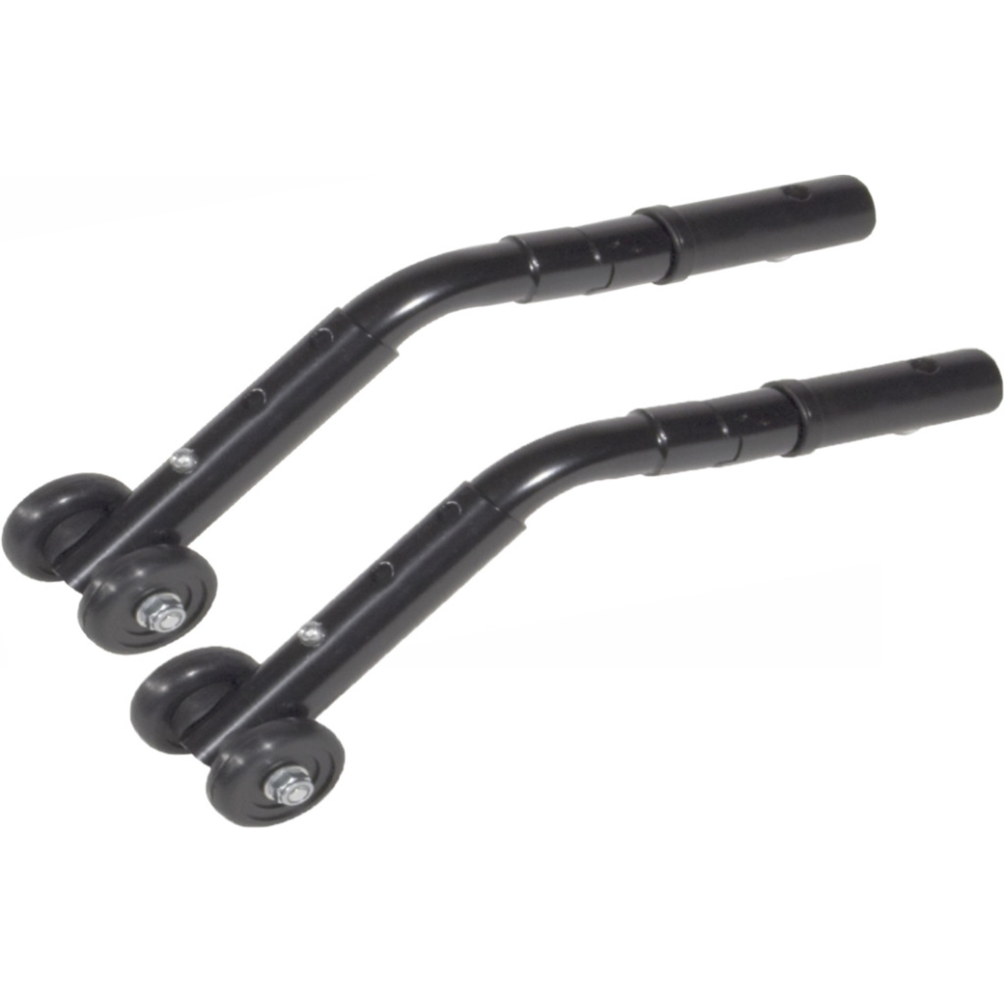 Silver Sport Rear Anti Tippers with Wheels, 1 Pair