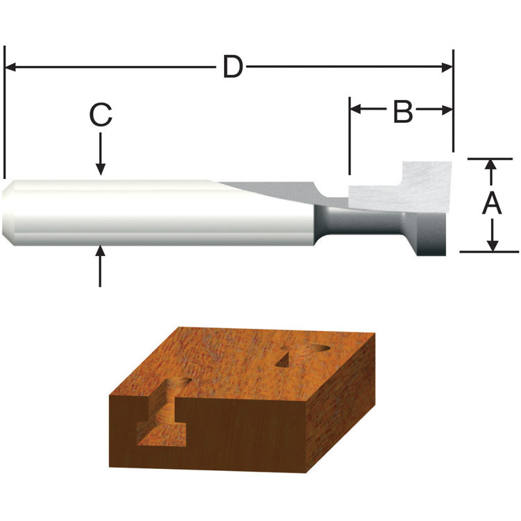 ROUTER BIT 3/8" KEYHOLE (Pack of 1)