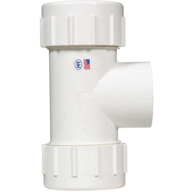 TEE PVC COMPRESSION 2"(Pack of 1)