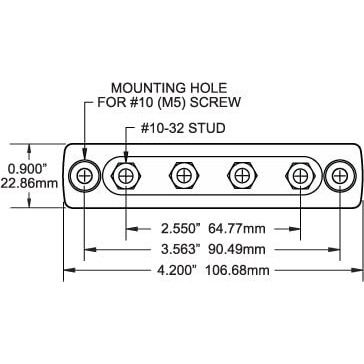 MINIBUS 4 X 10-32 STUD C