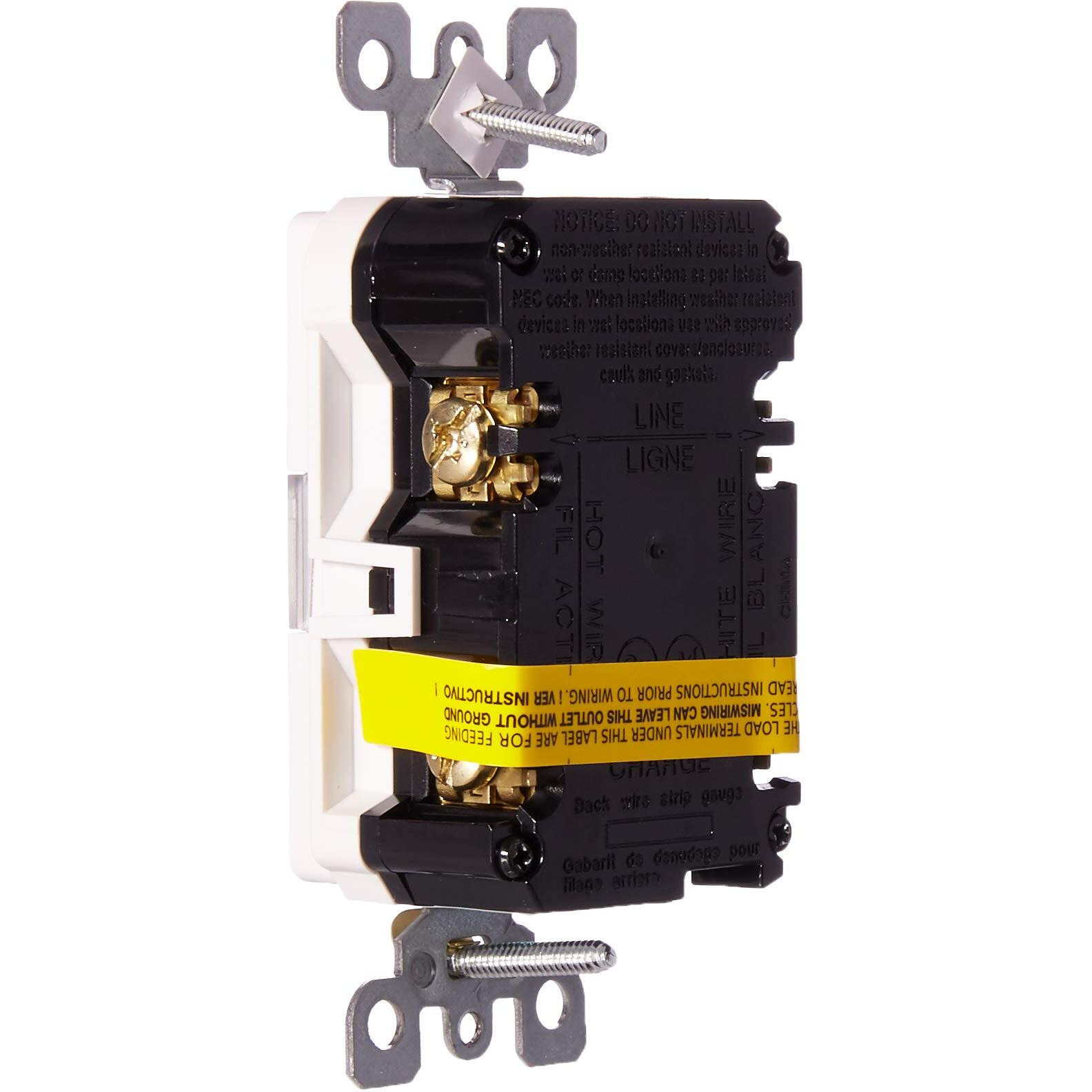 GFI ST LIT RECPT TR WHT (Pack of 1)