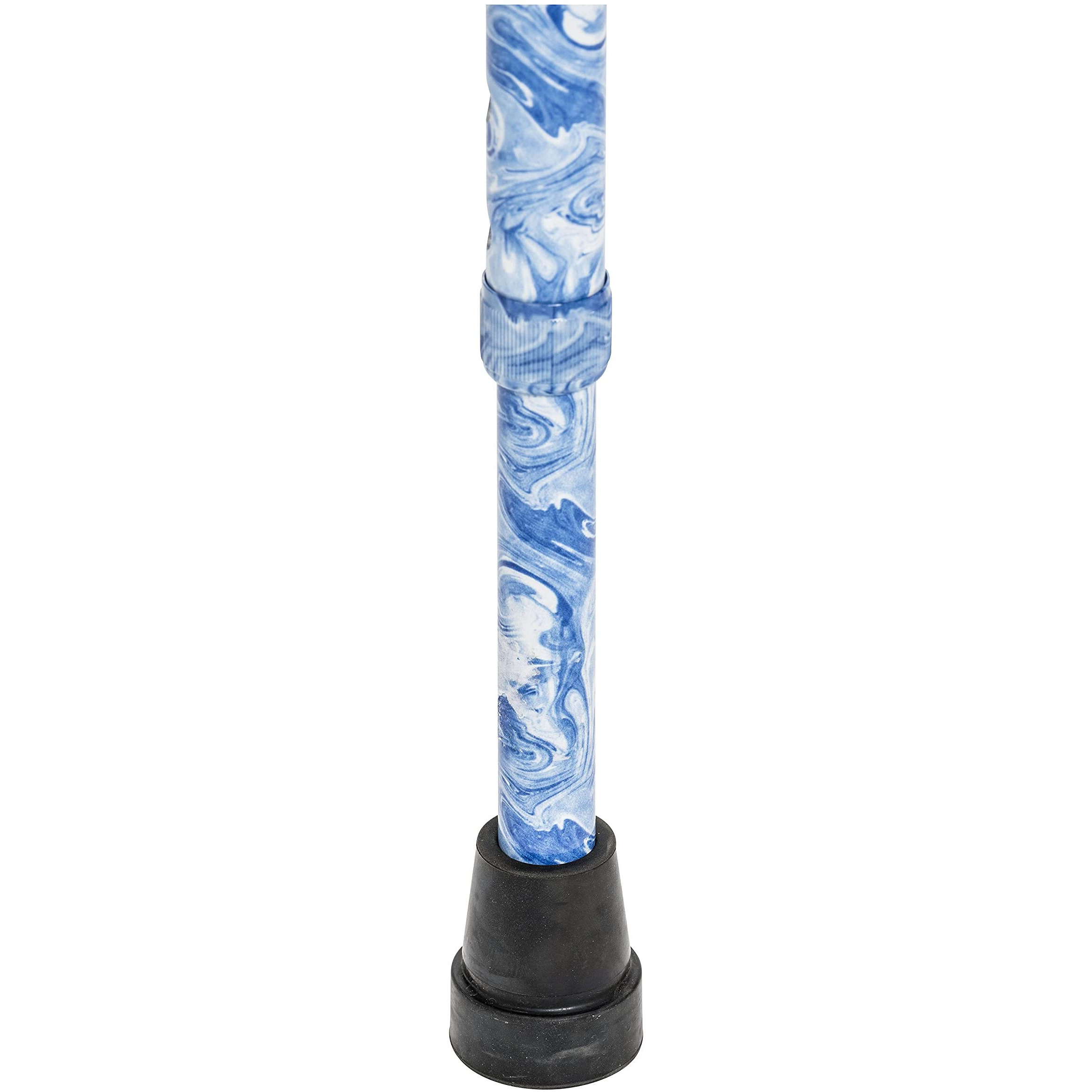 Drive Medical Foam Grip Walking Cane with Offset Handle, Swirl