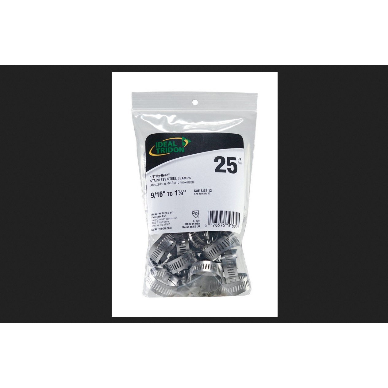 HOSECLMP 9/16-1-1/4 25PK(Pack of 1)