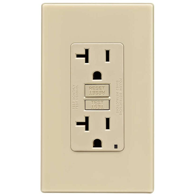 GFI ST RECPT&WLPLT20A IV (Pack of 1)