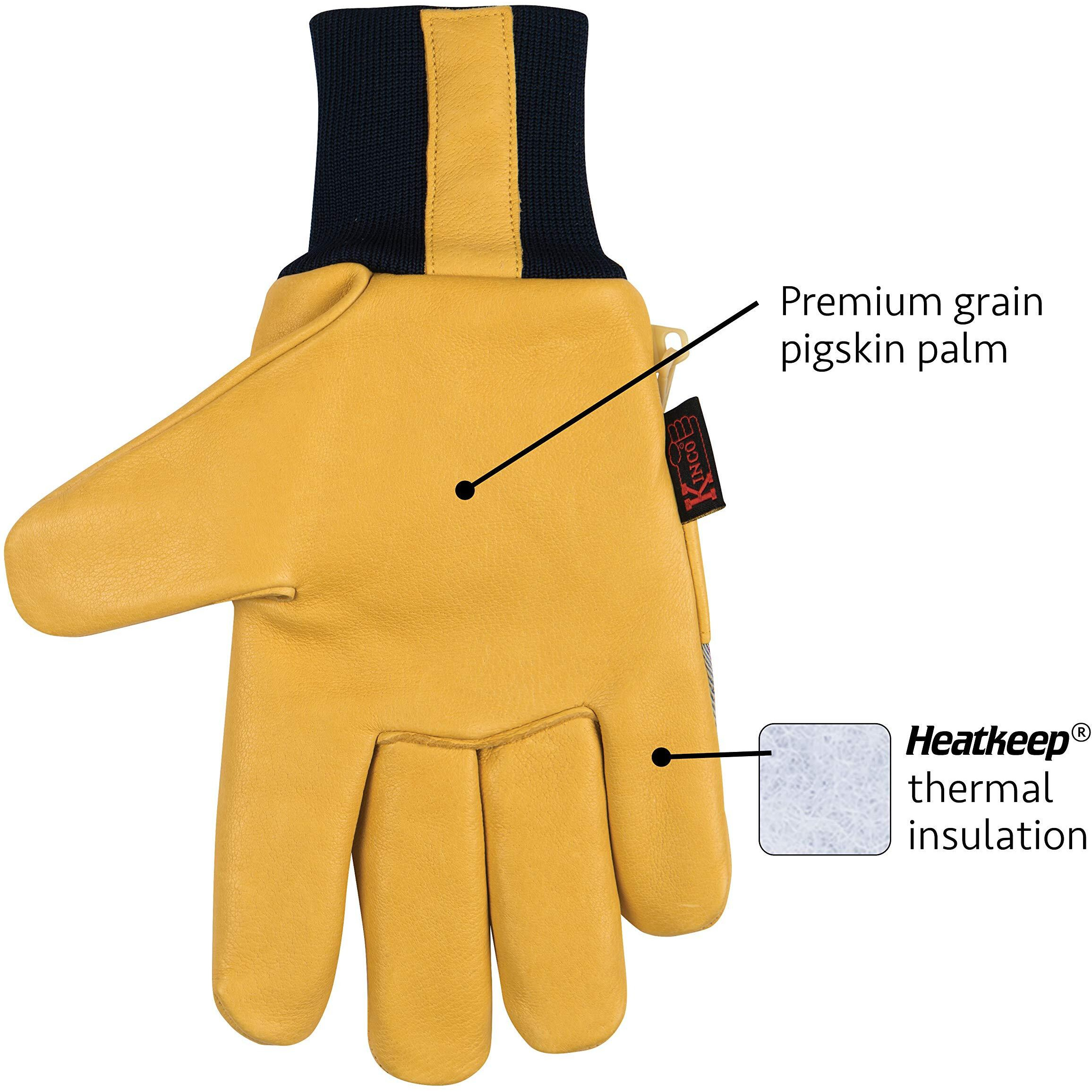 LIND PIGSKIN KNIT GLV XL (Pack of 1)