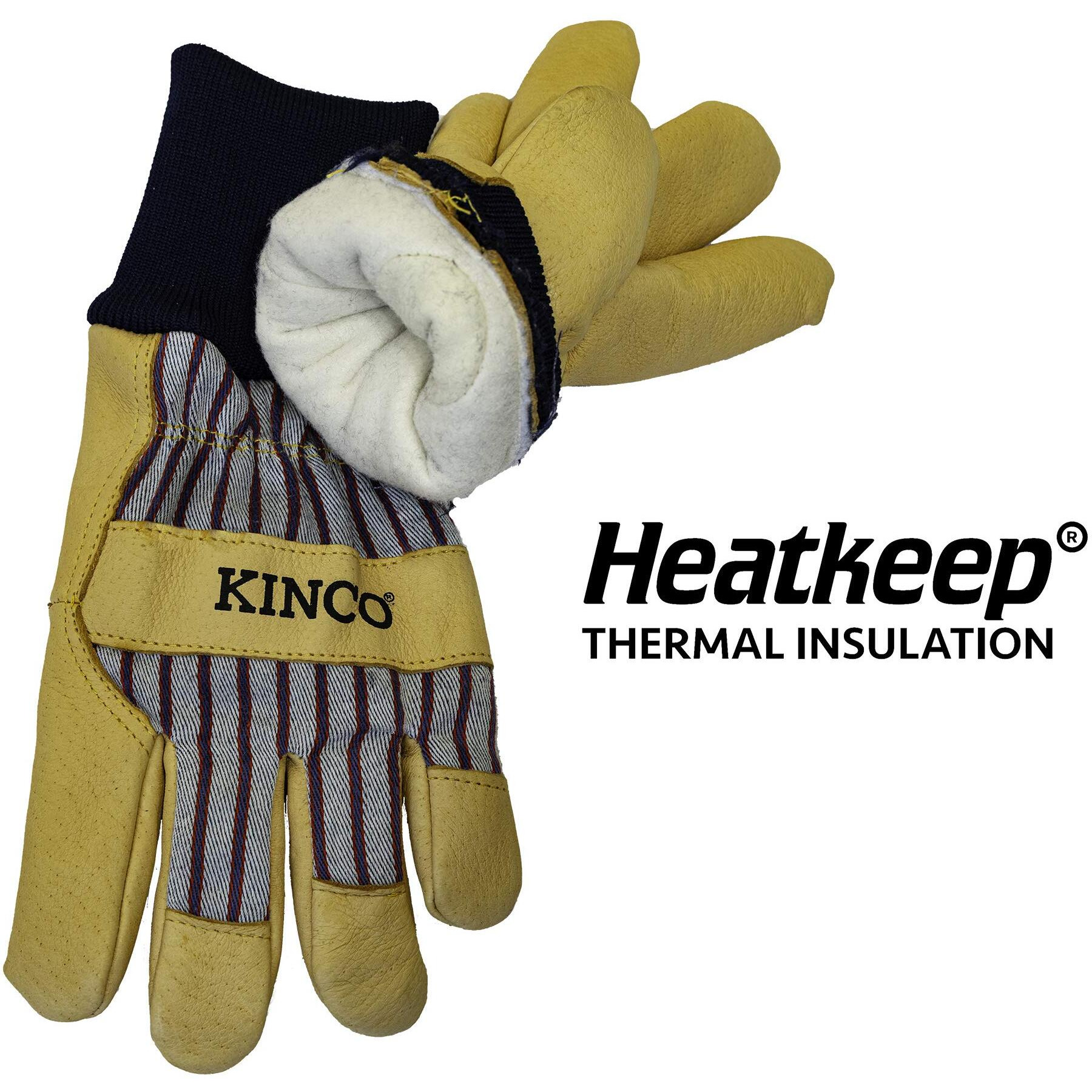 LIND PIGSKIN KNIT GLV XL (Pack of 1)