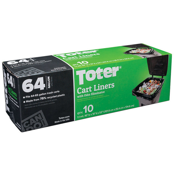 CART LINER 64GAL 10CT (Pack of 1)