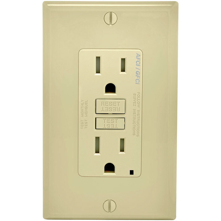AFCI/GFCI OUTLET 15A IV (Pack of 1)