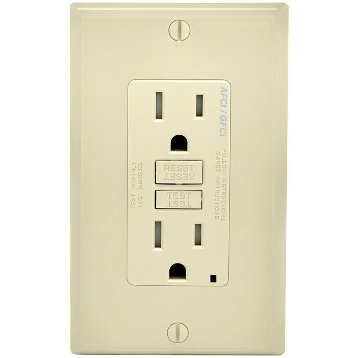 AFCI/GFCI OUTLET 15A LA (Pack of 1)