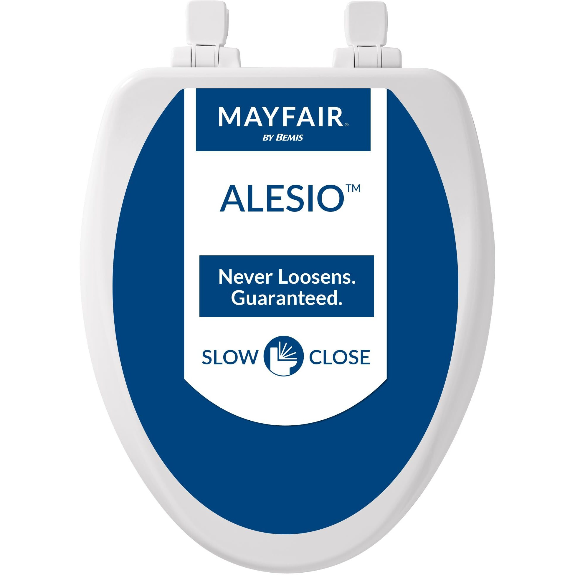 TOILET SEAT ELONG WD WHT (Pack of 1)