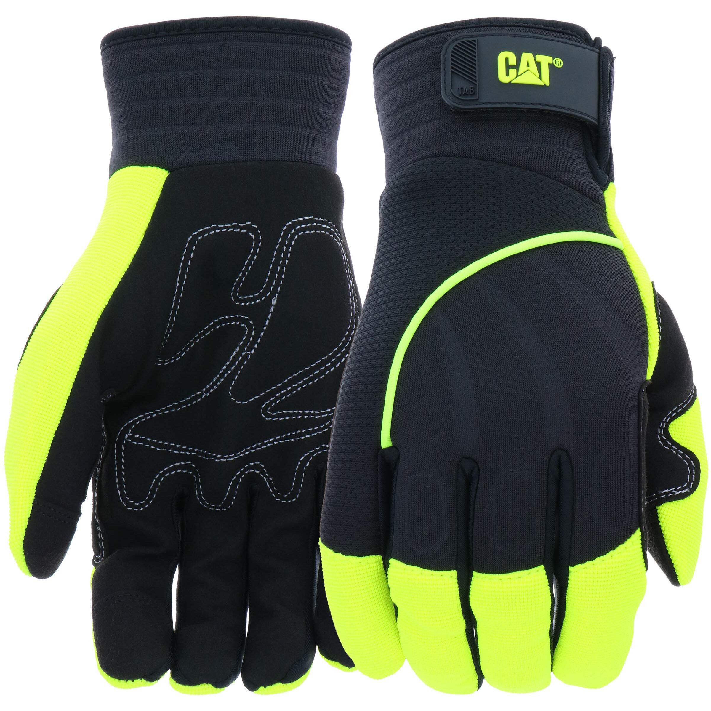 CAT GLOVE HI VIS PADDED PALM UTILITY XL