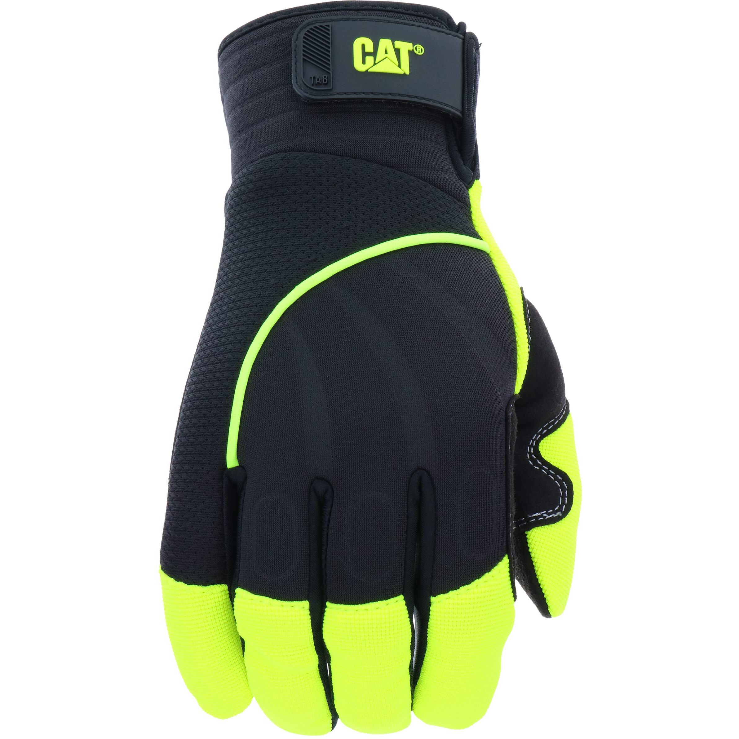 CAT GLOVE HI VIS PADDED PALM UTILITY XL