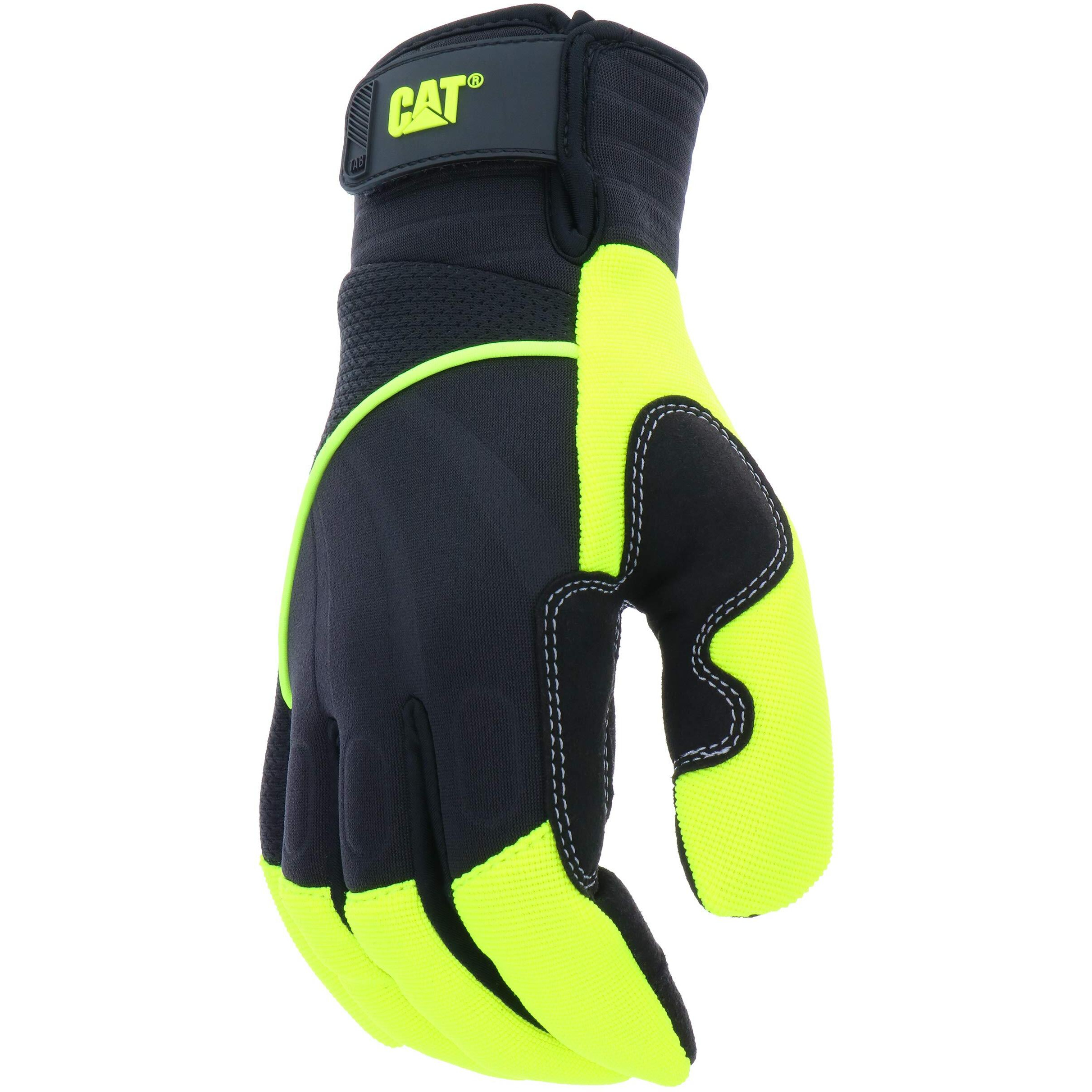 CAT GLOVE HI VIS PADDED PALM UTILITY XL