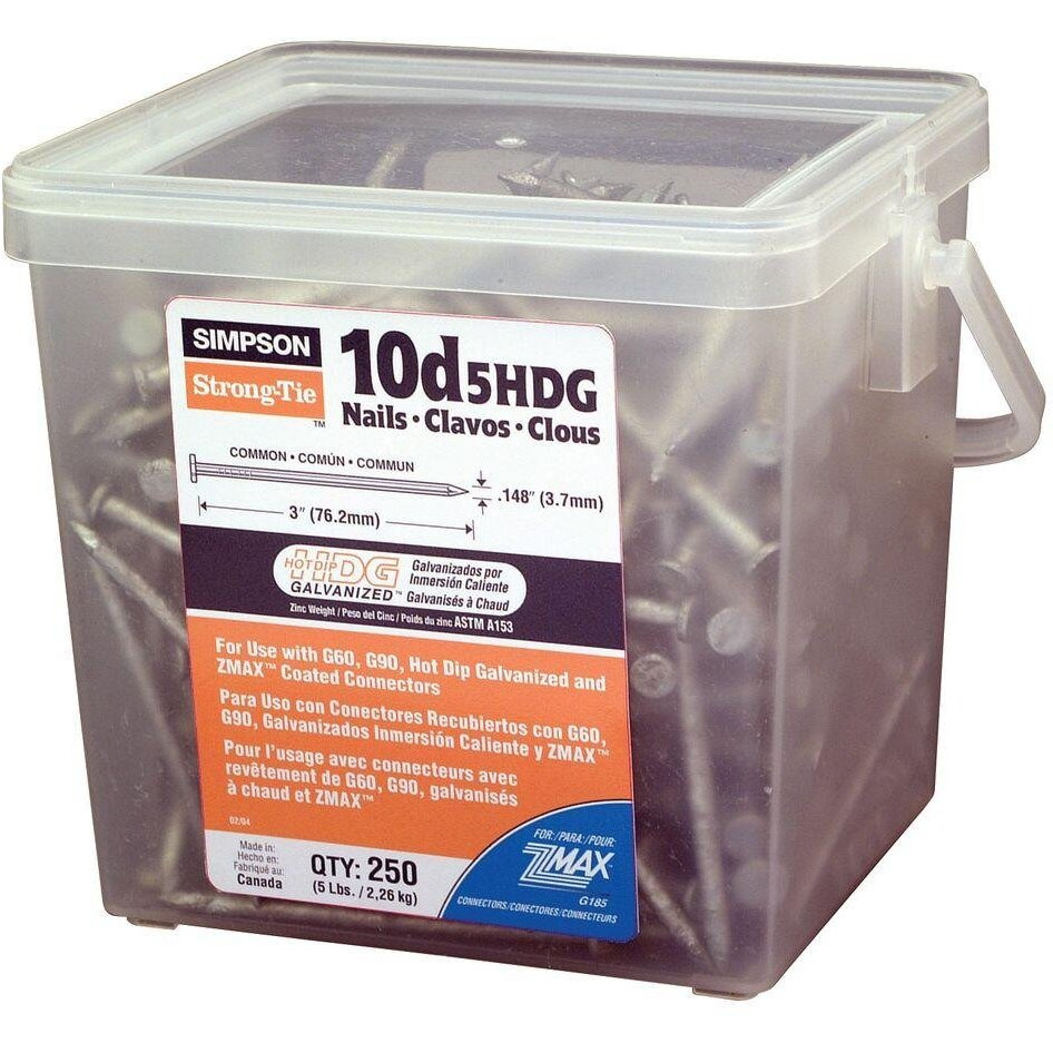 HDG NAILS 10D 5BOX (Pack of 1)