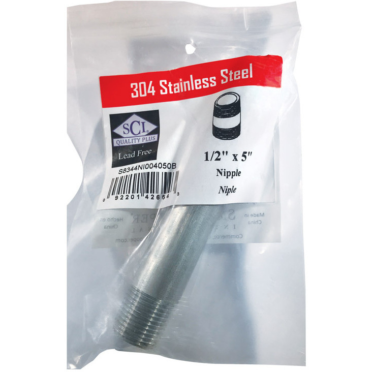 NIPPLE SS 1/2" X 5" (Pack of 1)