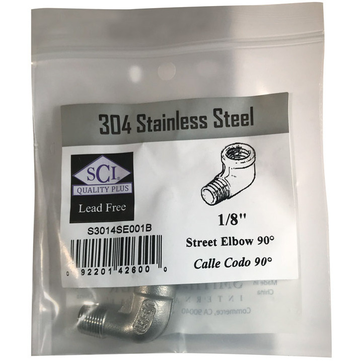 STREET ELBOW 90 1/8&quotSS (Pack of 1)