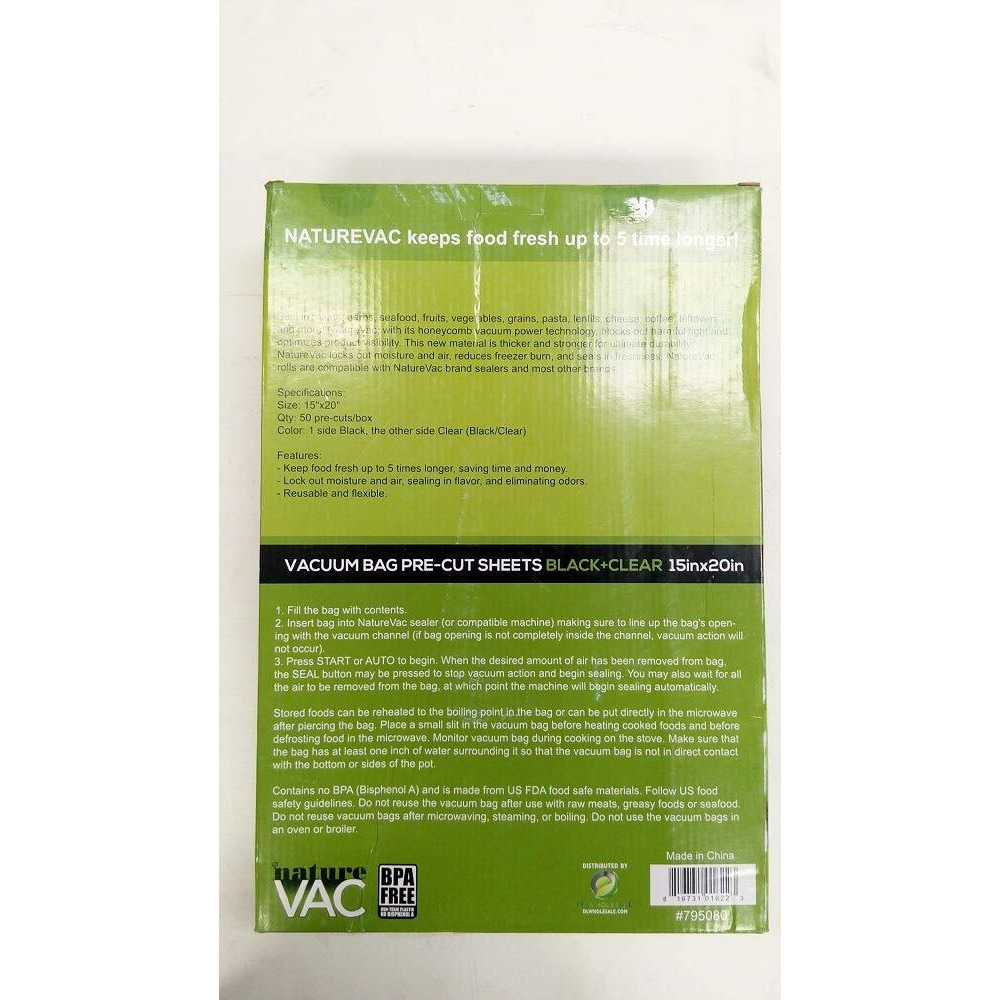NatureVAC 15''x20'' Precut Vac