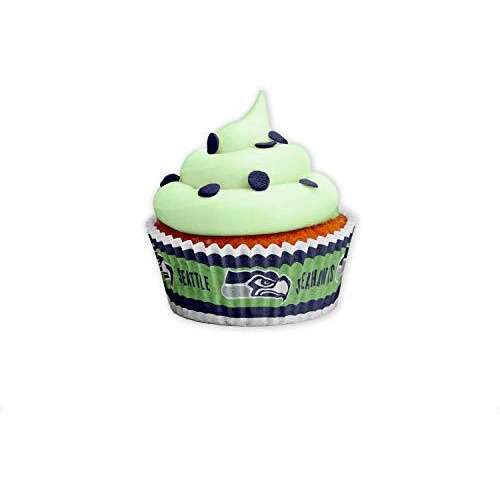 Seattle Seahawks Baking Cups Large 50 Pack
