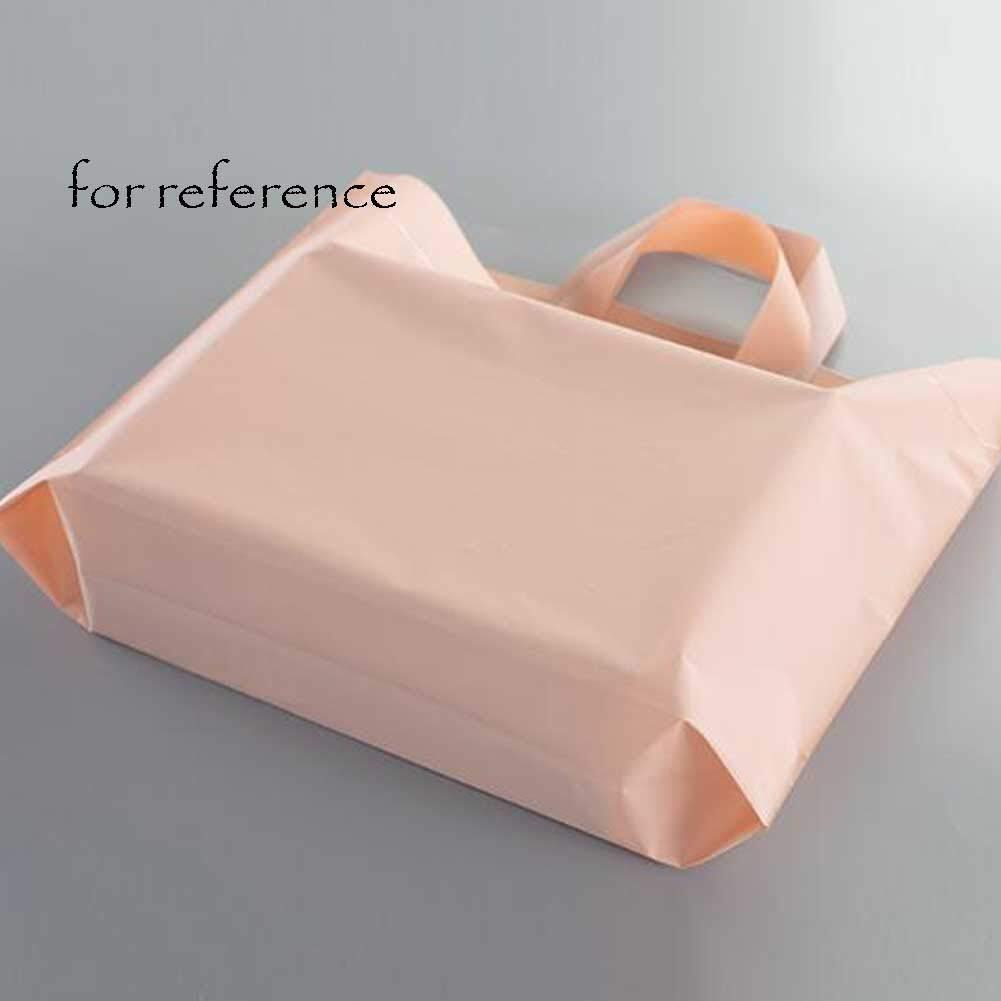 Green - 50 Pieces Plastic Shopping Bags Gift Bag Clear Boutique Bags Carry bag