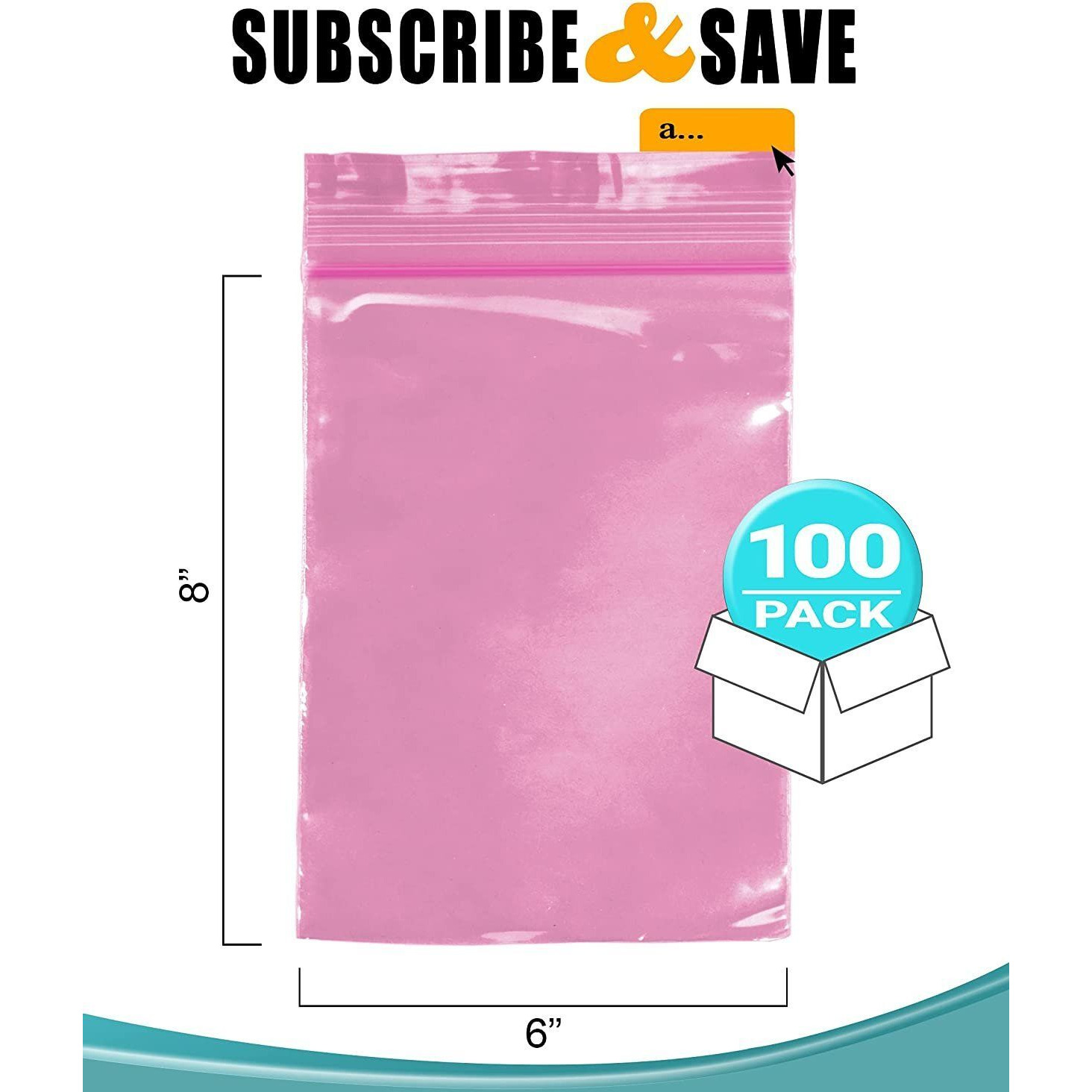 Pack of 100 Pink Anti-Static Seal Top Bags 6 x 8 Zipper Bags 6x8 Ultra Thick Polyethylene Thickness 4 Mil Bags suitable for Packaging Storing Industrial Applications Wholesale Price(D0102HIXSBY)