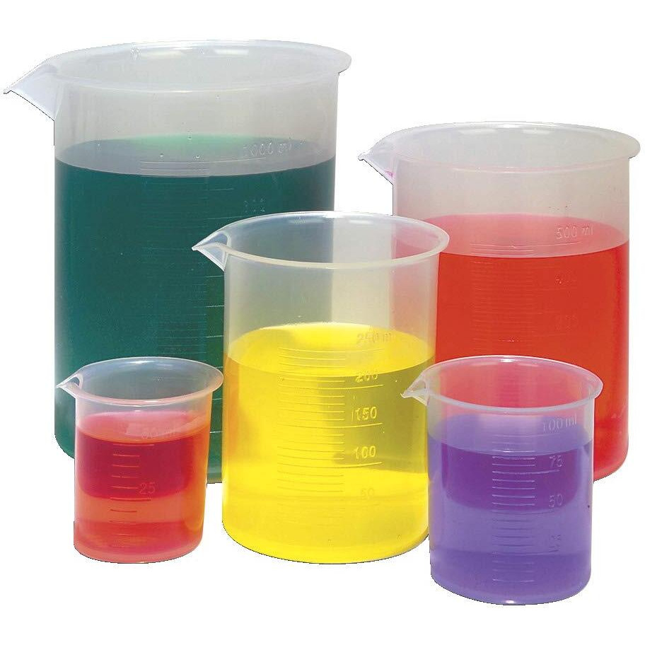 Frey Scientific Griffin Low Form Polypropylene Beakers - 1000 mL - Pack of 3