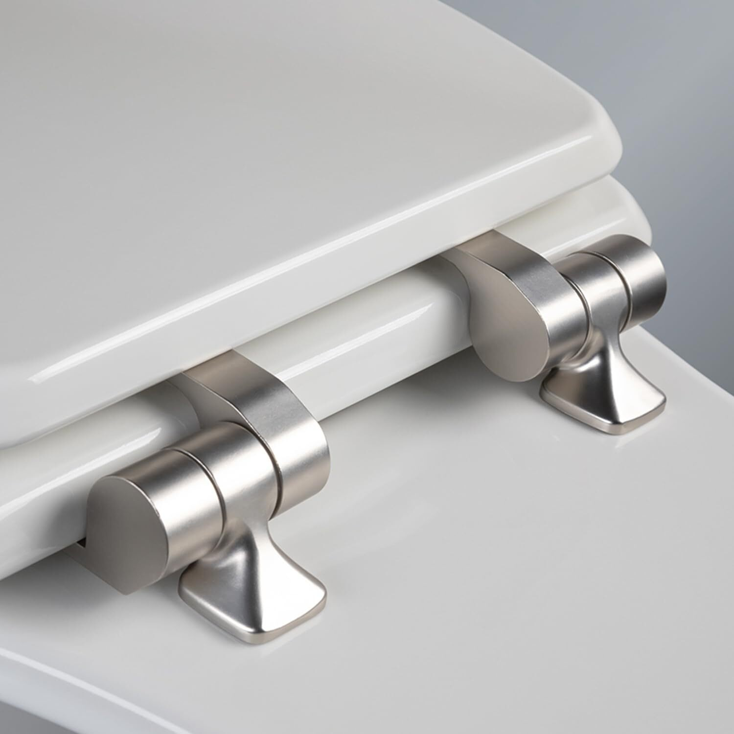 TOILET SEAT ELNG WOOD WH (Pack of 1)