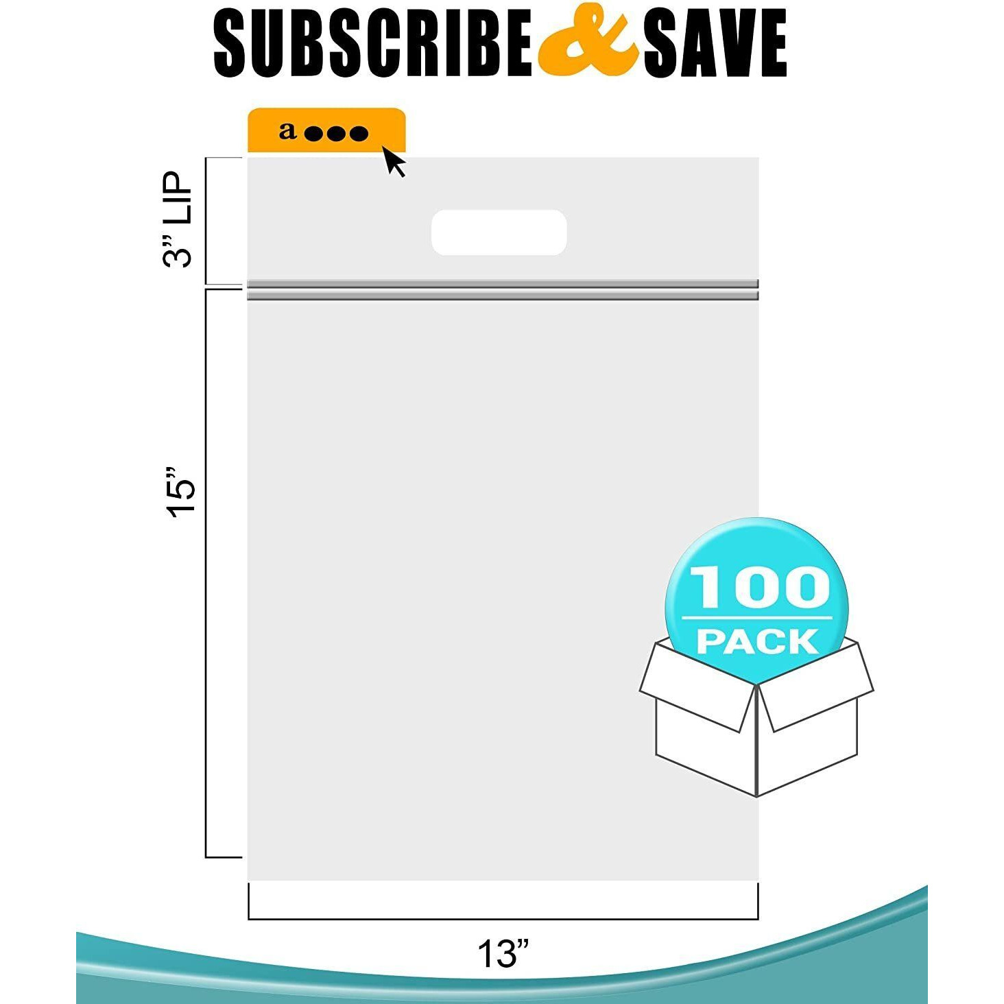 Pack of 100 Die cut Zipper Bags 13 x 15 clear Polyethylene Handle Bags 13x15 Reusable Storage Bags 3 Mil Zipper Poly Plastic Bags for Travel Storage and goods Wholesale Price(D0102H9FELV)