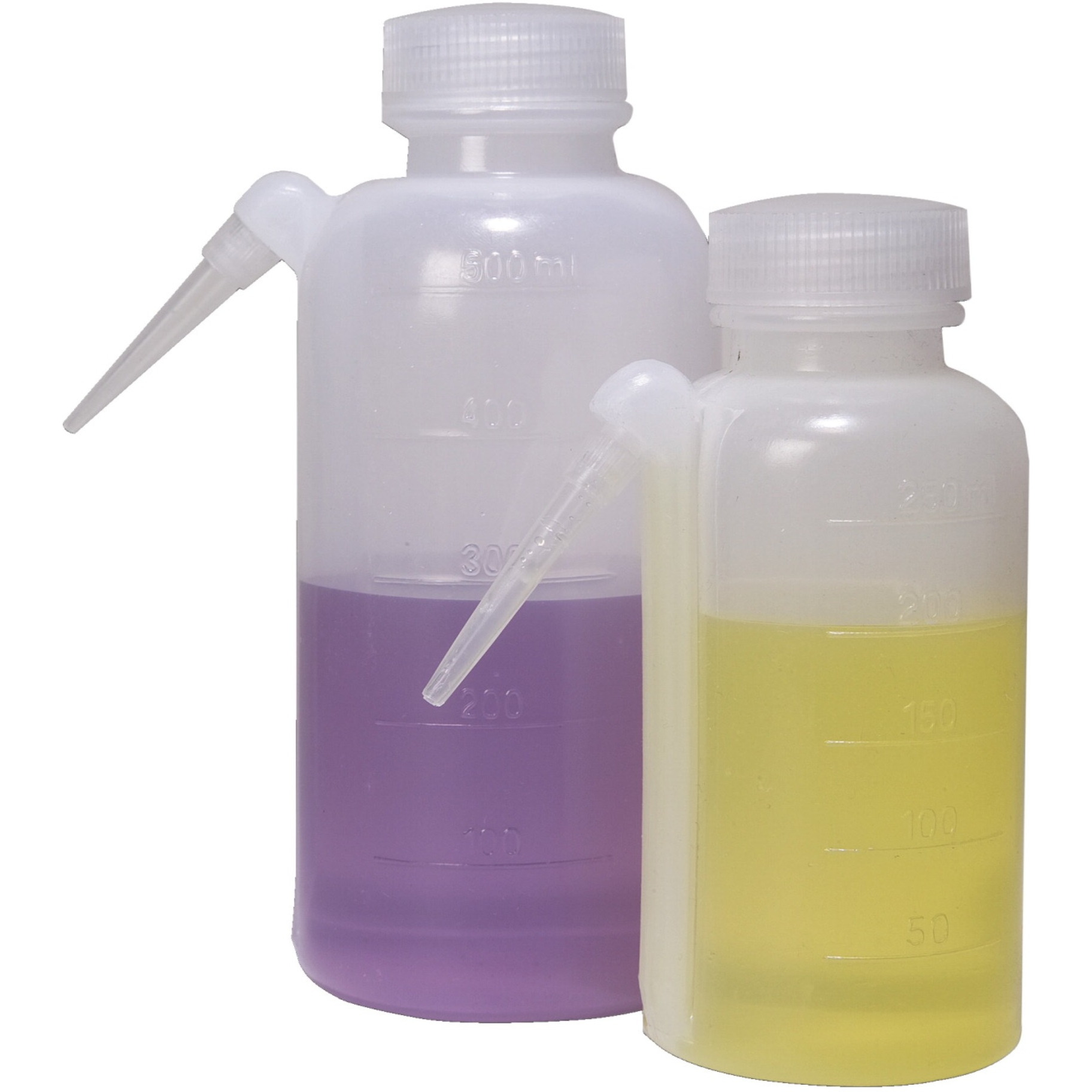 Frey Scientific Polyethylene Unitary Wash Bottles, 500 mL, Translucent, Pack of 4