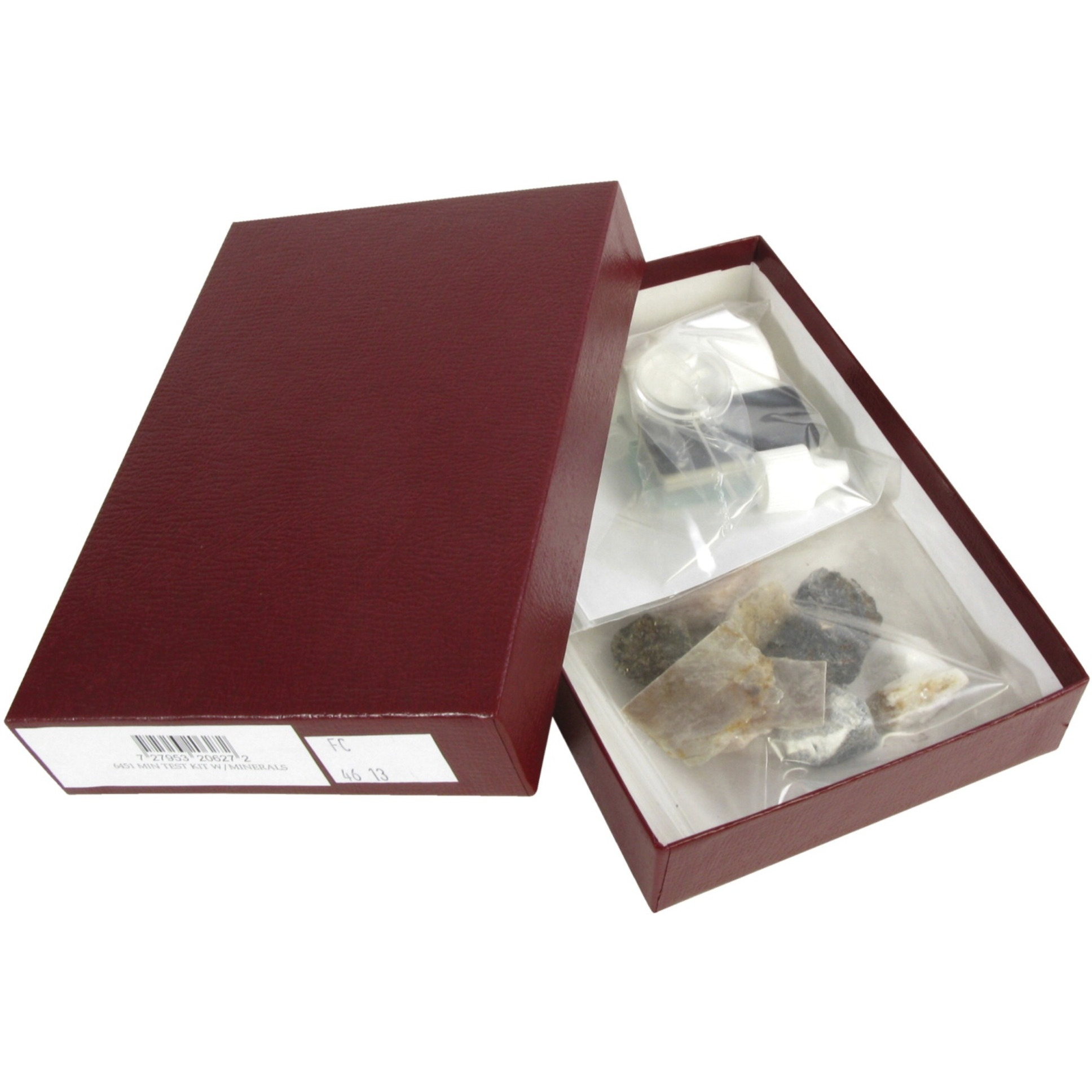 Geoscience Mineral Test Kit with 9 Minerals, 8 Accessories