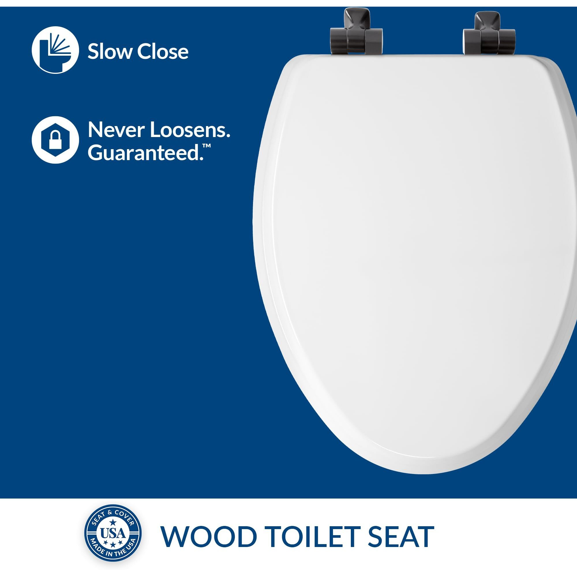 TLT SEAT S/C ELNG WD WHT (Pack of 1)