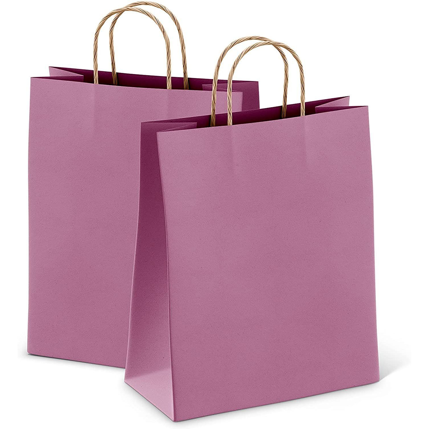 Purple Shopping Bags with Handles 8 x 475 x 105 Pack of 50 Purple Paper Bags with Handles Bulk 150 gSM Purple gift Bags with Handles Natural Purple gift Bags Bulk Purple gift Bags Large(D0102HIXXK7)