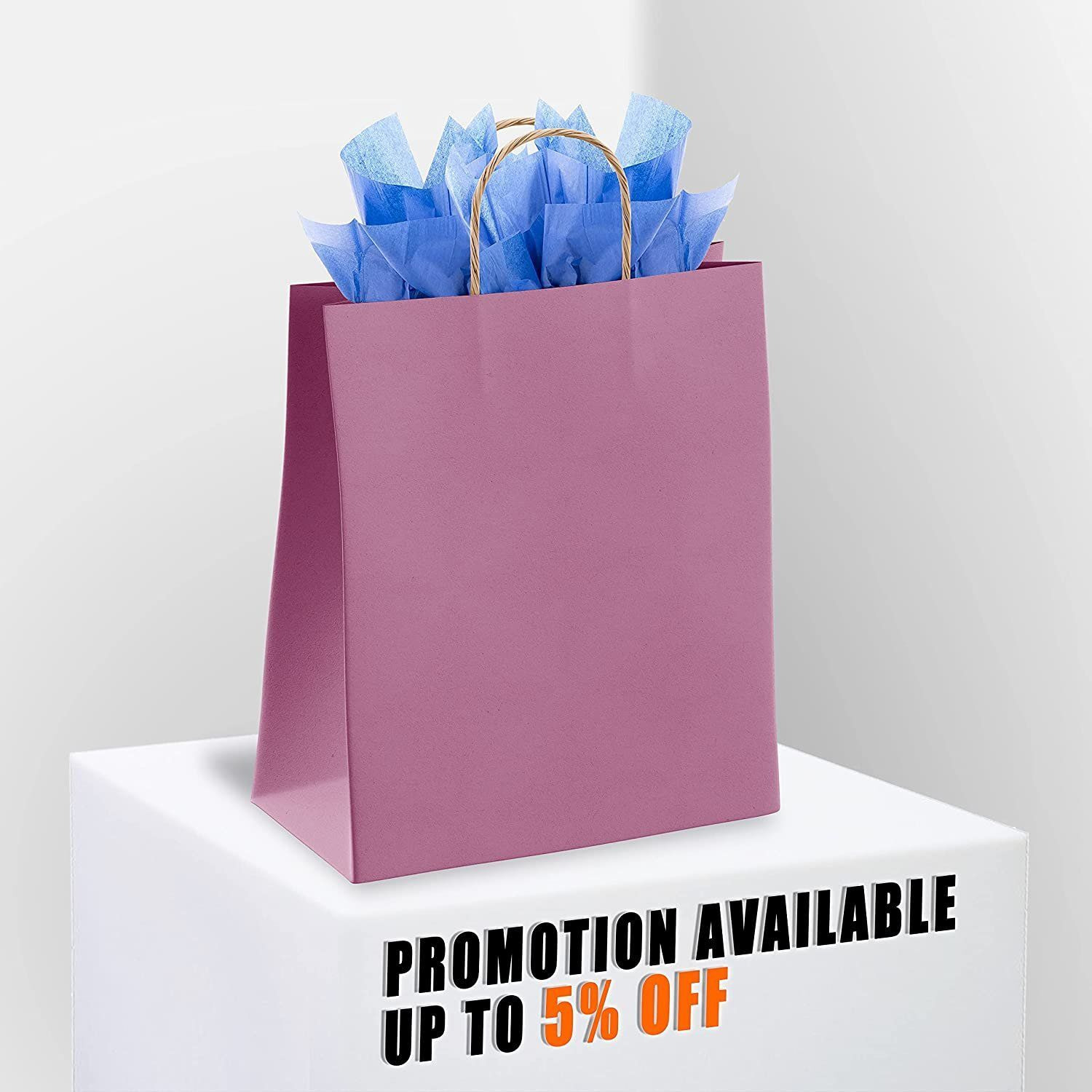 Purple Shopping Bags with Handles 8 x 475 x 105 Pack of 50 Purple Paper Bags with Handles Bulk 150 gSM Purple gift Bags with Handles Natural Purple gift Bags Bulk Purple gift Bags Large(D0102HIXXK7)