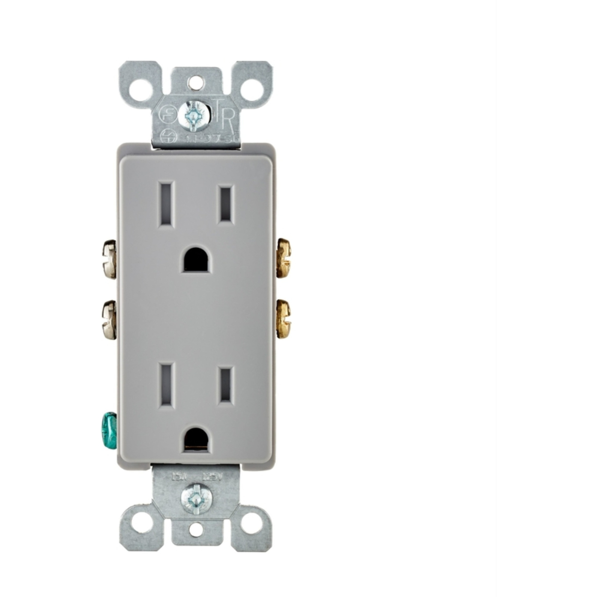 OUTLET TR 15A 125V LTGRY (Pack of 1)