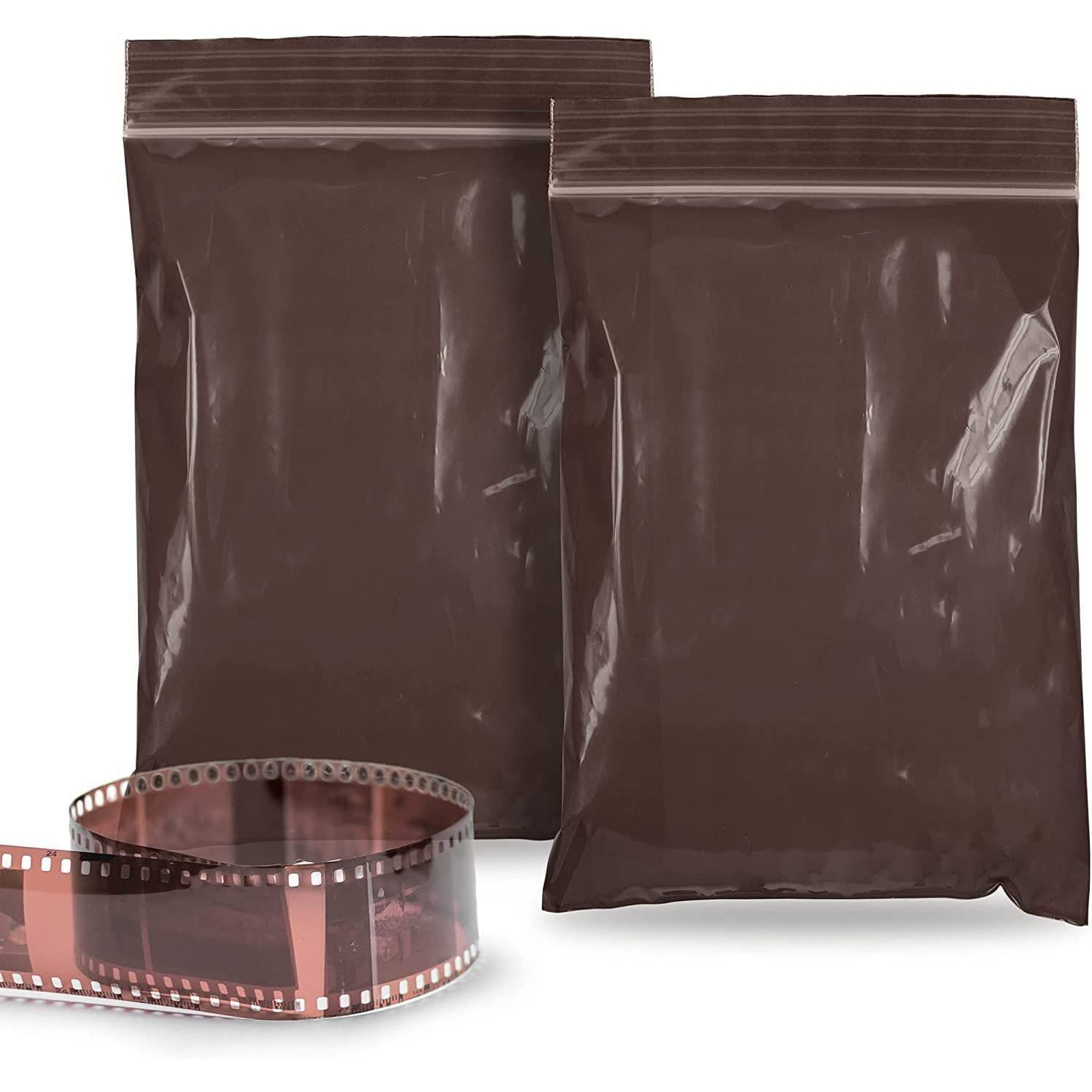 Amber Zip Bags 6 x 8 Brown Poly Zip Bags for Storage 100 Pack Water-Resistant Plastic Bags Resealable 3 Mil Durable Poly Zipper Bags Heavy Duty Poly & Plastic Packaging Bags(D0102HIH9V7)