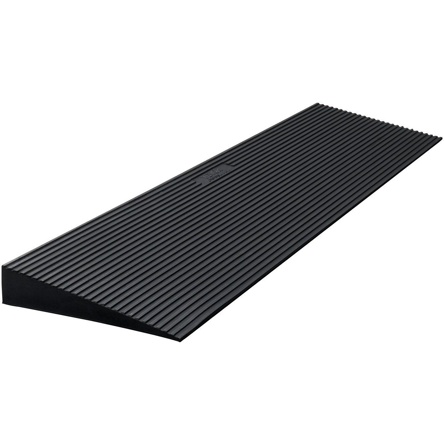 VEVOR Rise Cuttable Threshold Ramp for Sweeping Robot, 35.4" Wide Natural Rubber Wheelchair Ramp, Non-Slip Solid Rubber Ramp with Double-Sided Tape for Doorways, Driveways, Bathroom, Smooth Tile