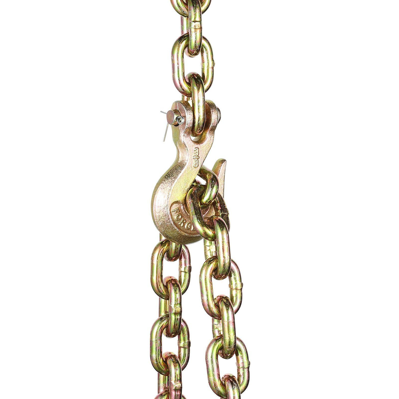 VEVOR Binder Chain G80 Tie Down Tow Chain with Two Hooks 3/8" x 10.3' 7100 lbs