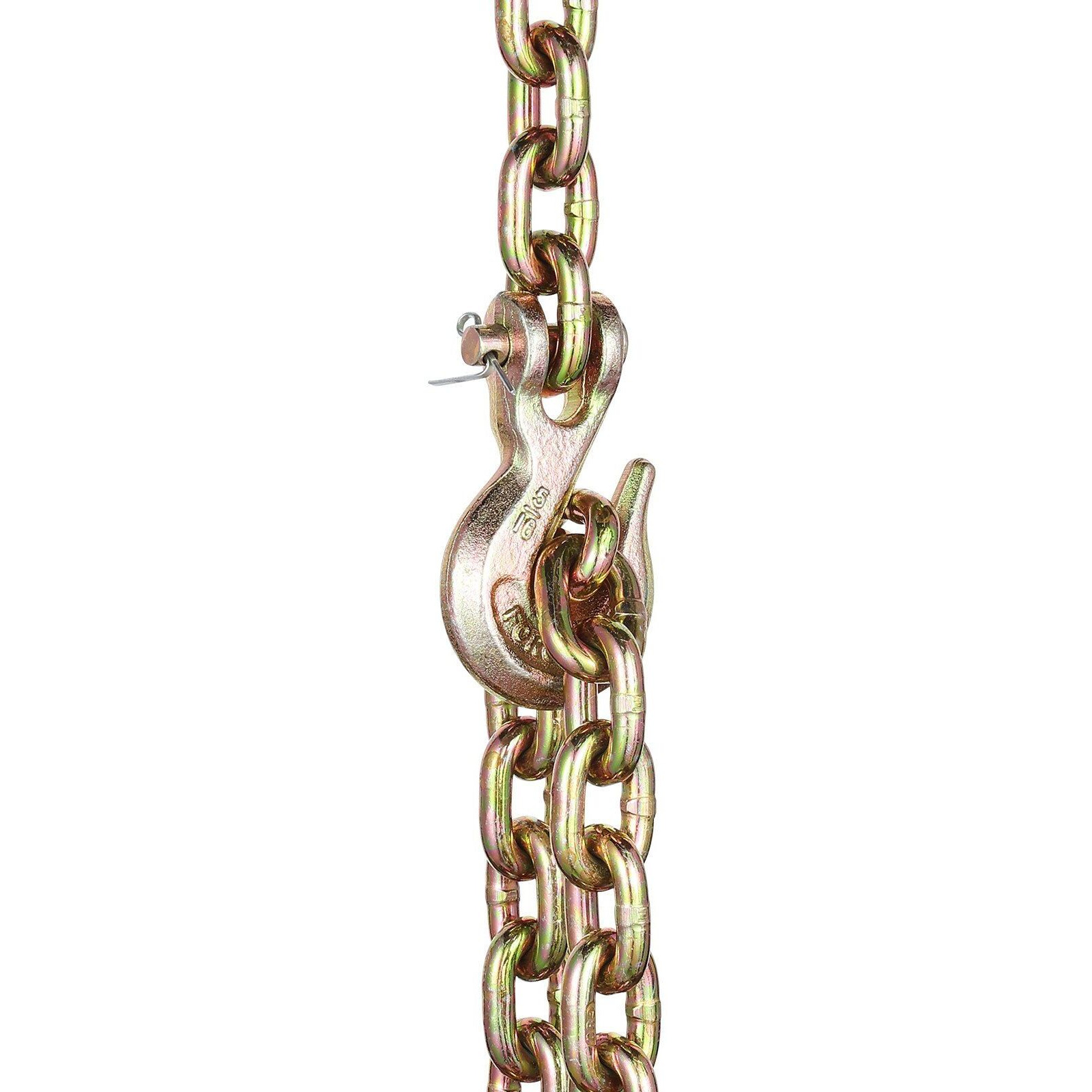 VEVOR Binder Chain G80 Tie Down Tow Chain with Two Hooks 5/16" x 14.2' 4900 lbs