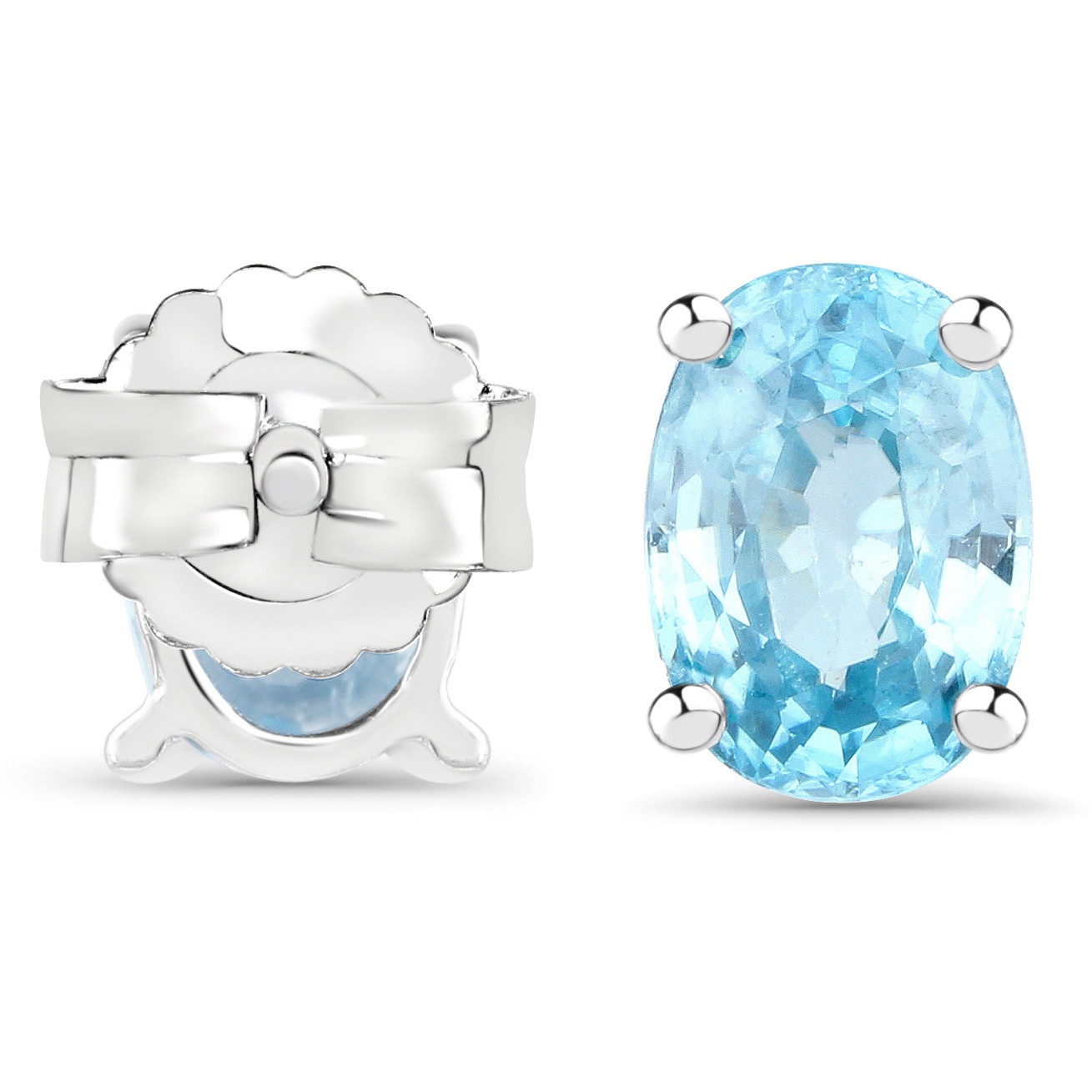 Blue Zircon Oval/7x5mm - 2/2.40 ctw