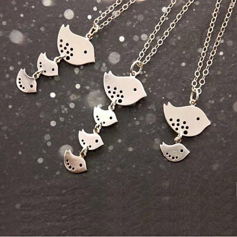 Happy Bird Day Necklace in Sterling Silver(D0102HEYS1W.)