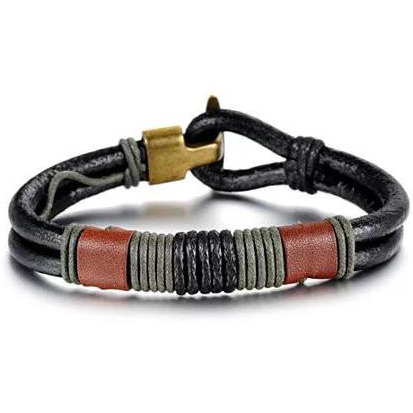 RODEO Olive Genuine Leather Bracelet(D0102HEYIUA.)