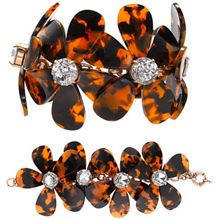 Flowers in Bloom - Our Tortoise Shell Color Bracelet to match the Necklace(D0102HEYIQG.)