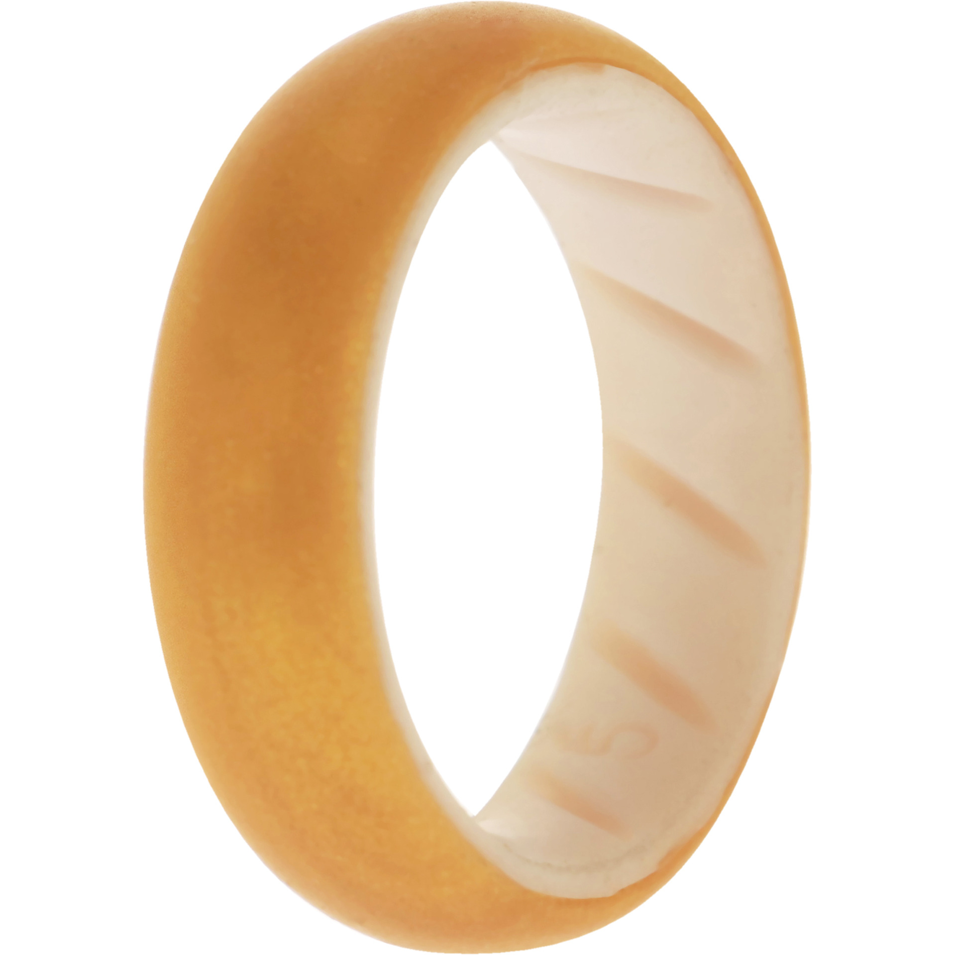 Silicone Wedding BR Solid Ring - White-Gold by ROQ for Women - 5 mm Ring