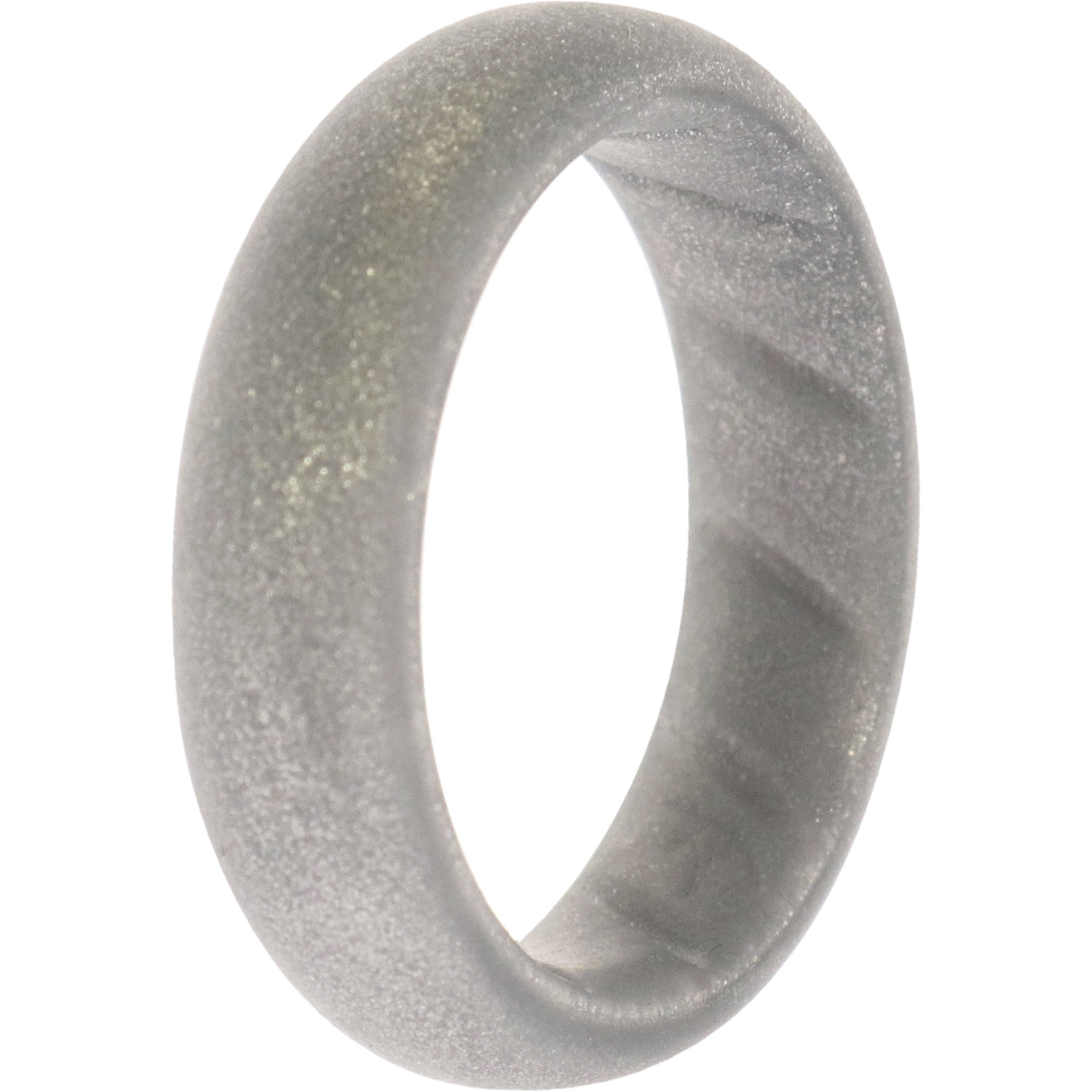 Silicone Wedding BR Solid Ring - Basic-Silver by ROQ for Women - 6 mm Ring